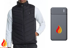 Our heated bodywarmers & heated jackets come with a powerbank