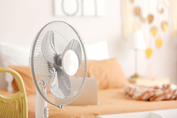 Tips for staying cool this summer - use ice with your fan